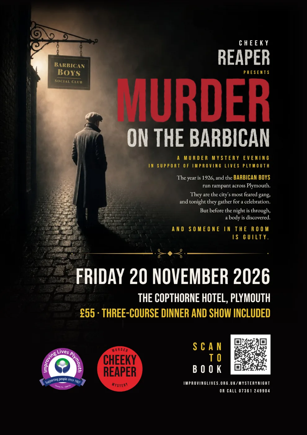 The full Murder on the Barbican poster.